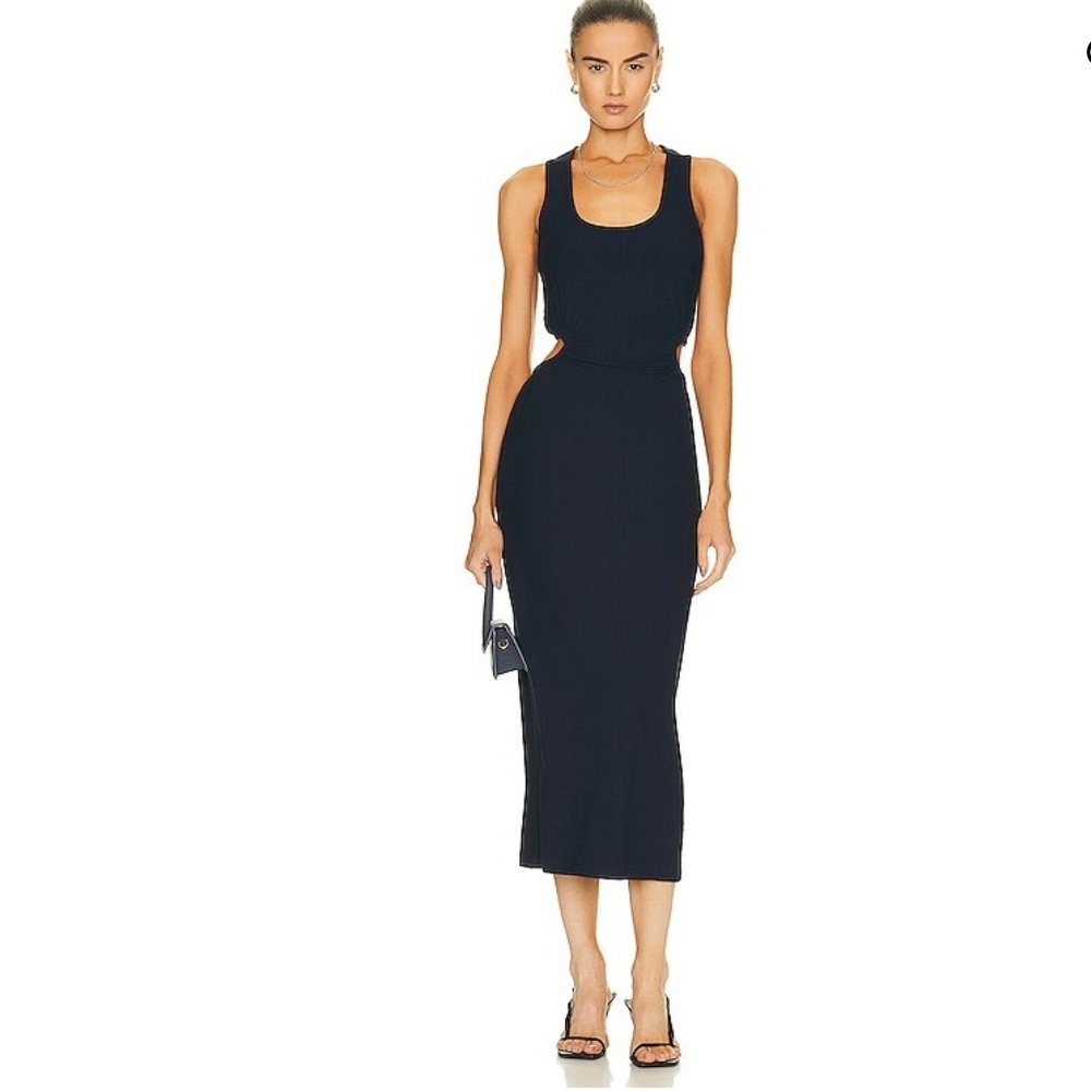 Jonathan Simkhai Melly shaping rib cutout midi dress